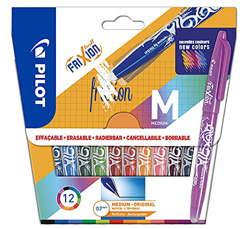 PILOT - Estuche de 12 bolígrafos Frixion Ball - Bolígrafo de borrado con tinta termosensible - Bolígrafo roller recargable fabricado con plástico reci precio