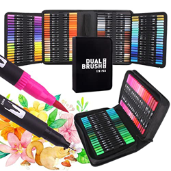 Rotuladores Lettering 120 Colores Rotulador de punta doble para colorear libros, caligrafía, suministros de arte características