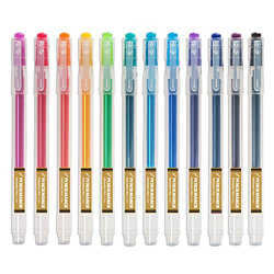 Bolígrafo Borrable Punta 0.7 mm –Bolígrafo de Tinta Borrable Recargable Colores Variados Paquete de 12 - Ezigoo - 9BL000 precio