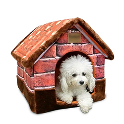 Casetas para perros Casa para Mascotas Extraíble Y Lavable Otoño E Invierno Peluche Perrera Pequeña Perrera Pequeña Casa para Gatos Otoño E Invierno C precio