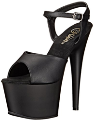 Pleaser ADORE-709, Sandalias Abiertas. Mujer, Negro Blk Faux Leather Blk Matte, 40 EU en oferta