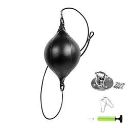 EYLIFE Peras de Boxeo de Velocidad Profesional mit Gancho Profesional y Inflador, Punching Ball de Boxeo para Adultos de PU para Boxeo Formación y Eje características