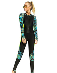 Aivtalk Traje de Buceo Mujer Manga Larga Transpirable Traje de Surf Protección Solar Traje de Baño para Esnórquel Natación Amarillo S en oferta