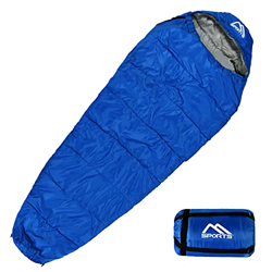 Saco de dormir prémium para exteriores, incluye correa de transporte, color azul real, 200 g/m², para acampar primavera/verano, viajes, festivales precio