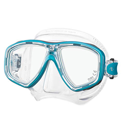 Tusa M-212 Ceos Clear Skirt Scuba Diving Mask - Siesta Green en oferta