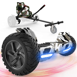 FUNDOT Hoverboards con Asiento, Hoverboards Todoterreno con Hoverkart, Patinete Eléctrico Autoequilibrado de 8.5 Pulgadas, Kart, Hoverboards Todoterre en oferta
