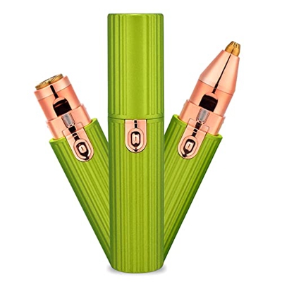 YSSMAO 2 EN 1 eléctrico Recargable Ceja Trimmer Depiladora del Cuerpo Femenino Facial lápiz Labial en Forma de depilación sin Dolor Mini Navaja de Afe