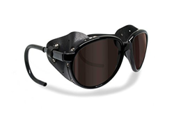 BERTONI Gafas de Sol Polarizadas de Montaña Glaciar Esqui Alpinismo Trekking - Mod. Cortina Italy – Color: Negro Brillante (Lente Polarizada Marrón) en oferta
