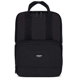 LARKSON Mochila para Mujeres y Hombres Negro 6 - Para el Trabajo, la Universidad y la Escuela - Pequeña y Elegante - Repelente al Agua con Compartimen características