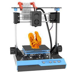 NantFun Mini impresora 3D con placa magnética extraíble, eje Z, calentamiento rápido, silencioso, tamaño de impresión 10 m - 1,75 mm, color negro y az en oferta