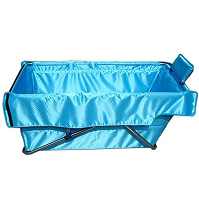 ZHYXJ-Bathtub BañEra Plegable para Adultos-Tina De InmersióN PortáTil Aislamiento Grueso Azul Viaje SPA Tela Impermeable 89x44x52cm