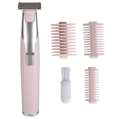 Cortadora de Cabello, Cortadora de Bikini Portátil, Depiladora, Impermeable, Húmeda Y Seca, Afeitadora Eléctrica para Mujeres para Diferentes Partes d