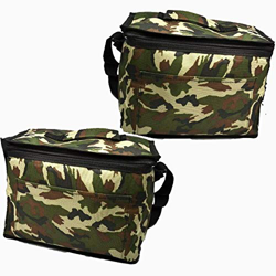 2 x Camuflaje Bolsas 10 ltr y 8 ltr almuerzo aislada nevera militar Enfriador Picnic camping, caza, congelador, comida, agua, envase. frío precio