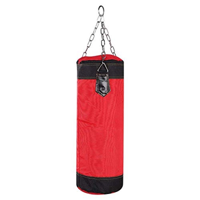 YYRL Saco de Arena vacío-Entrenamiento vacío Gancho de Boxeo Patada Saco de Arena Lucha Puñetazo de Karate Saco de Arena de perforación(60cm-Rojo)