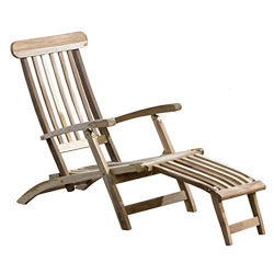 CHICREAT - Tumbona de jardín de madera maciza de teca en oferta