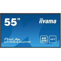 LH5542UHS-B3 pantalla de señalización Pantalla plana para señalización digital 138,7 cm (54.6") IPS 4K Ultra HD Negro Procesador incorporado Android 8.0, Pantalla de gran formato
