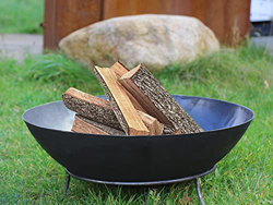 Köhko Brasero Marbela-XL aprox. 55 x 55 x 23 cm de acero con 3 patas para barbacoas, barbacoas, camping, tardes maravillosas en la playa, jardín, pati precio