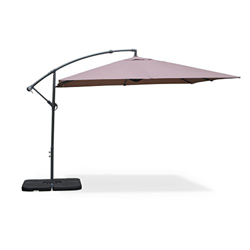 Alice's Garden Parasol, Sombrilla, excéntrico Cuadrado de 3x3m - Pardo - HARDELOT en oferta