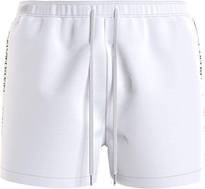 Calvin Klein Short Drawstring Baador para Hombre, Pvh Classic Blanco, M