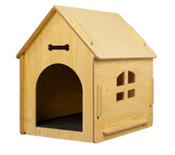 NC Caseta de Madera extraíble para Gatos, casa para Mascotas, Ventana, Perrera para Perros, cabaña al Aire Libre, Interior, Exterior, Villa precio