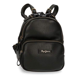 Pepe Jeans Chain Mochila Negro 20x26x10 cms Piel sintética 5,2L precio