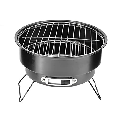 Eco Memos Barbacoa Parrilla de carbón de leña para interior al aire libre 26*26*18 cm portátil plegable carbón redondo barbacoa para acampar al aire l
