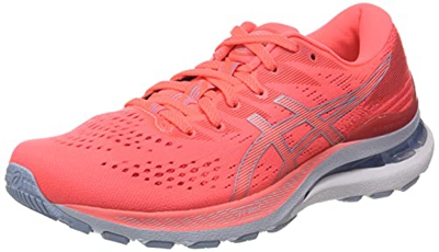 Asics Gel-Kayano 28, Running Shoe Mujer, Blazing Coral/Mist, 39 EU