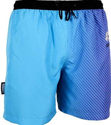 GUGGEN Banador de Natacion para Hombre Traje de Bano Color Azul Lila XXL