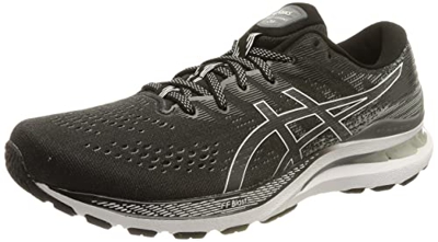 Asics Gel-Kayano 28, Running Shoe Hombre, Black/White, 42 EU