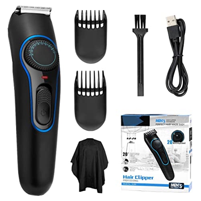 Maquina Cortar Pelo, Cortapelos Hombre Recortador Pelo Barba con Dial de Precisión 20 Longitud Ajustable 2 Accesorios de Peine……