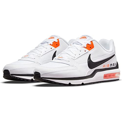 Nike Air MAX LTD 3, Zapatillas para Correr Hombre, Blanco Negro Naranja, 43 EU