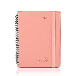 POPRUN Agenda 2022 Semana Vista 16,5 x 21,5 cm - Planificador 2022 Semanal Vertical con Intervalo Horario, Páginas de Nota y Contacto, Tapa Blanda - R precio