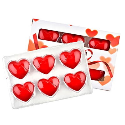 6 Colores Juego de Brillo Labios, Juego de Brillo Labios Aterciopelado Mate, Kit de Regalo Lápiz Labial Líquido en Forma Corazón para Niñas y Mujeres