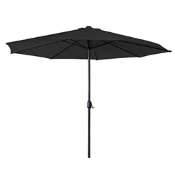LZQ 350 cm Sombrilla de Jardín en Poliéster Parasol de protección UV UPF 40+ con Mango de 38mm Sombrilla para Patio Balcón Actividades al Aire Libre,  características