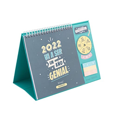 Mr. Wonderful Calendario de sobremesa - 2022 va a ser un año genial, Multicolor (WOA11337ES)