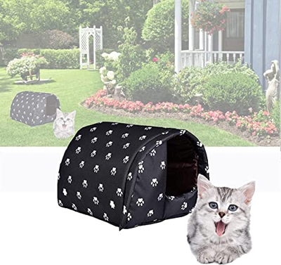 MYZQ Casas de Mascotas Exterior Resistente al Invierno, Casa para Mascotas al Aire Libre Lavable Resistente a la Intemperie Casa para Gatos casa Perro