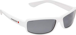 Cressi Ninja Sunglasses Gafas Polarizadas para Deportes con una Protección 100% UV, Adultos unisex, Blanco-Lentes Ahumadas, Un Tamaño características
