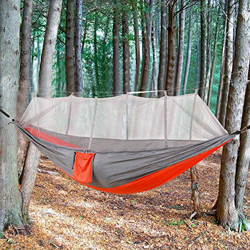 SALUTUY Equipo para Acampar, Hamaca Portátil de Secado Rápido Portátil para Mochileros Al Aire Libre Senderismo en el Patio Trasero(Fresno y Naranja) en oferta