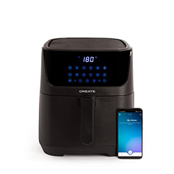 CREATE FRYER AIR SMART - Freidora sin aceite 5,5L, Freidora de Aire Caliente con 12 Programas, Wifi, Temporizador, Programable, Pantalla LCD, Potente  precio