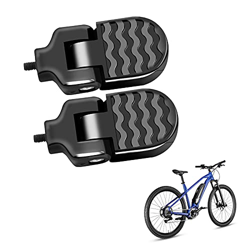 1 par de Pedales Traseros de Bicicleta, reposapiés Bicicleta MTB Plegables universales, Pedales, Clavijas aleación Aluminio para Bicicleta, Soportes d características