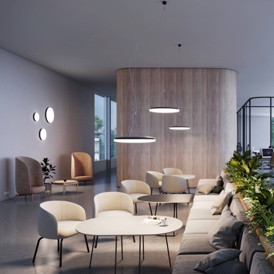 Lámpara colgante LED A35-P, 4.000K, Ø 55,5cm negro