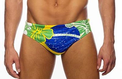 Turbo Power Brasil Vintage 2013 Pañal para Nadar, Jaune/Vertec, L Unisex Adulto