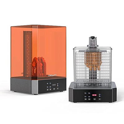 Creality UW-02 Wash and Cure Station - Máquina de lavado y endurecimiento 2 en 1 para impresora 3D de resina, plato giratorio, pala LCD SLA, doble ban