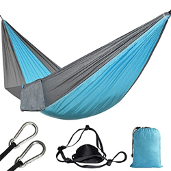 ZMJYH Banco de suspensión móvil, 1 Persona Hamaca Ultralight Solo paracaídas hamac Muebles al Aire Libre Hamaca 660lbs,2,230×90cm características