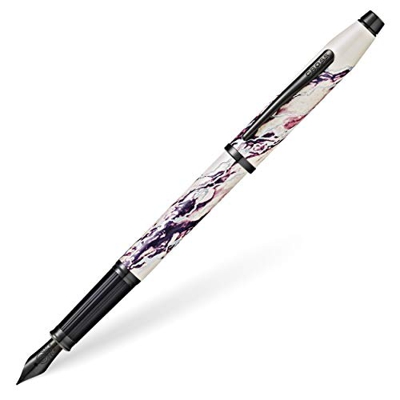 Cross Wanderlust Everest w/Polished Black PVD Appointments and Stainless Steel Medium Nib Fountain Pen
