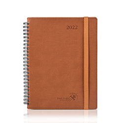 POPRUN Agenda 2022 Semana Vista 16,5 x 21,5 cm - Planificador 2022 Semanal Vertical con Intervalo Horario, Páginas de Nota y Contacto, Tapa Blanda - M en oferta