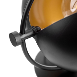 Lámpara de mesa Porto, ajustable, negro/oro precio