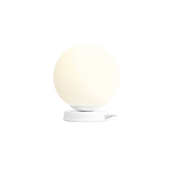 Lámpara de mesa Ball, armazón blanco características