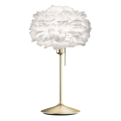 Umage Eos mini lámpara mesa blanco, champán latón