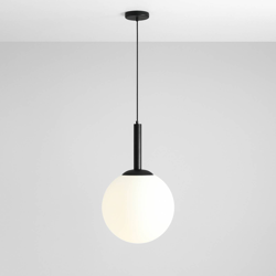 Lámpara colgante Bosso, 1 luz blanco/negro 40 cm características